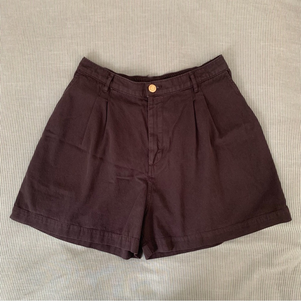 BIG BUD PRESS ESPRESSO BROWN TROUSER SHORTS
